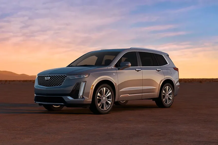 Black Cadillac XT6 mid-size luxury SUV — Emerald City Limos chauffeur fleet