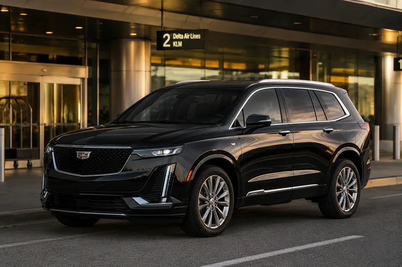 Cadillac XT6, exterior three-quarter view