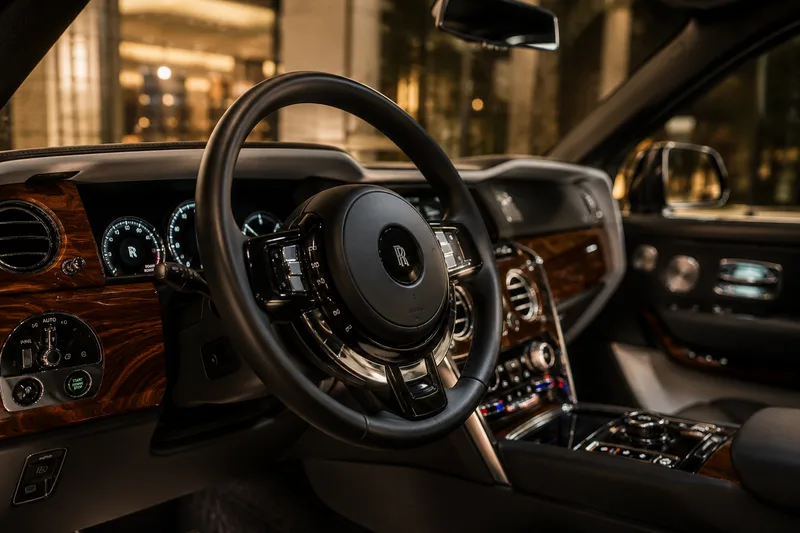 Rolls-Royce Cullinan — luxury cockpit details