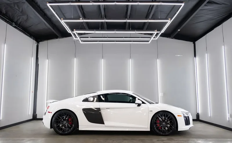Audi R8 Coupe — front three-quarter exterior