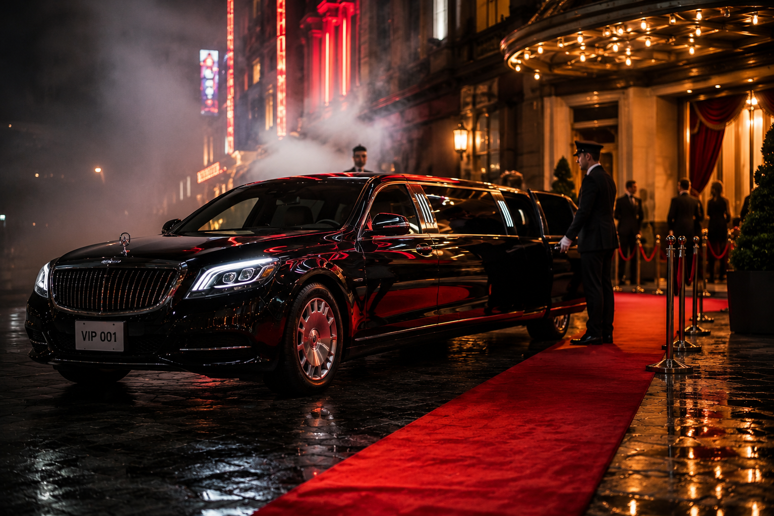 Lincoln Town Car stretch limousine — Emerald City Limos chauffeur fleet