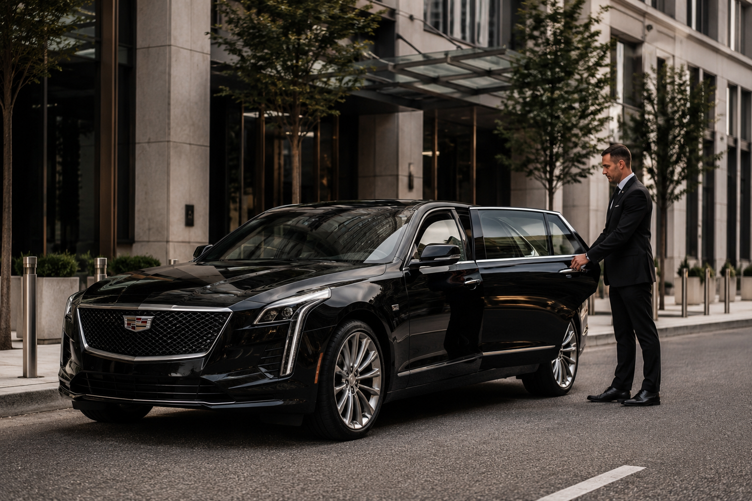Black Lincoln Navigator L luxury SUV — Emerald City Limos chauffeur fleet