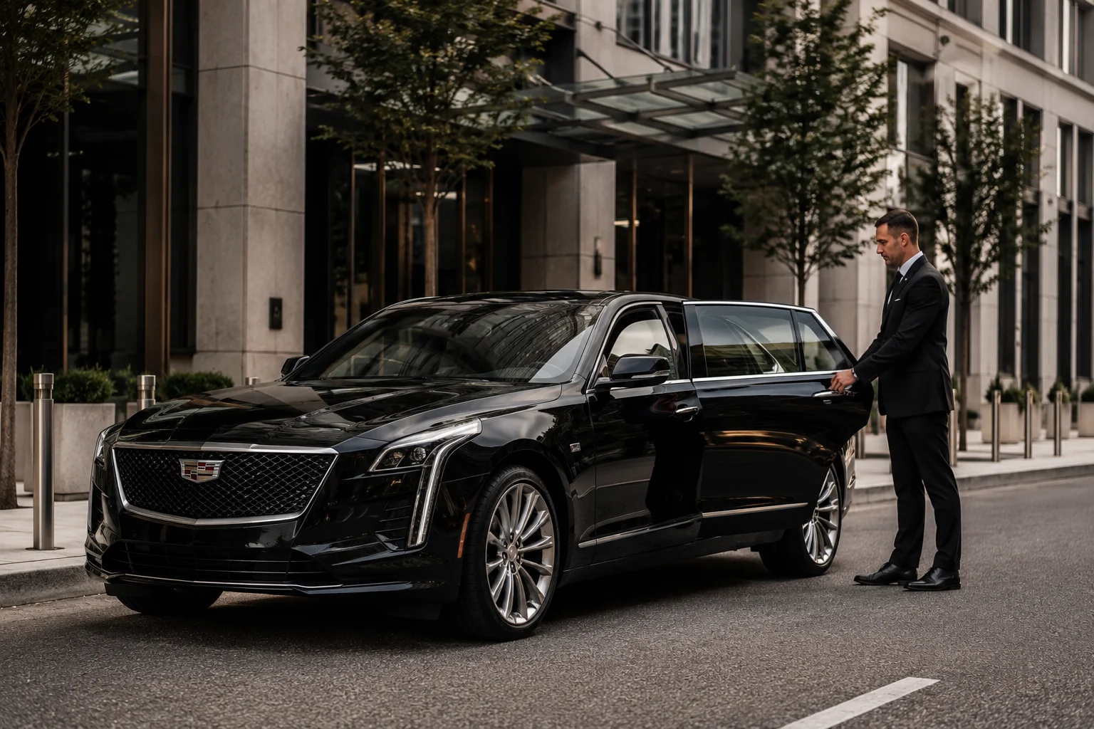 Black Lincoln Navigator L luxury SUV — Emerald City Limos chauffeur fleet